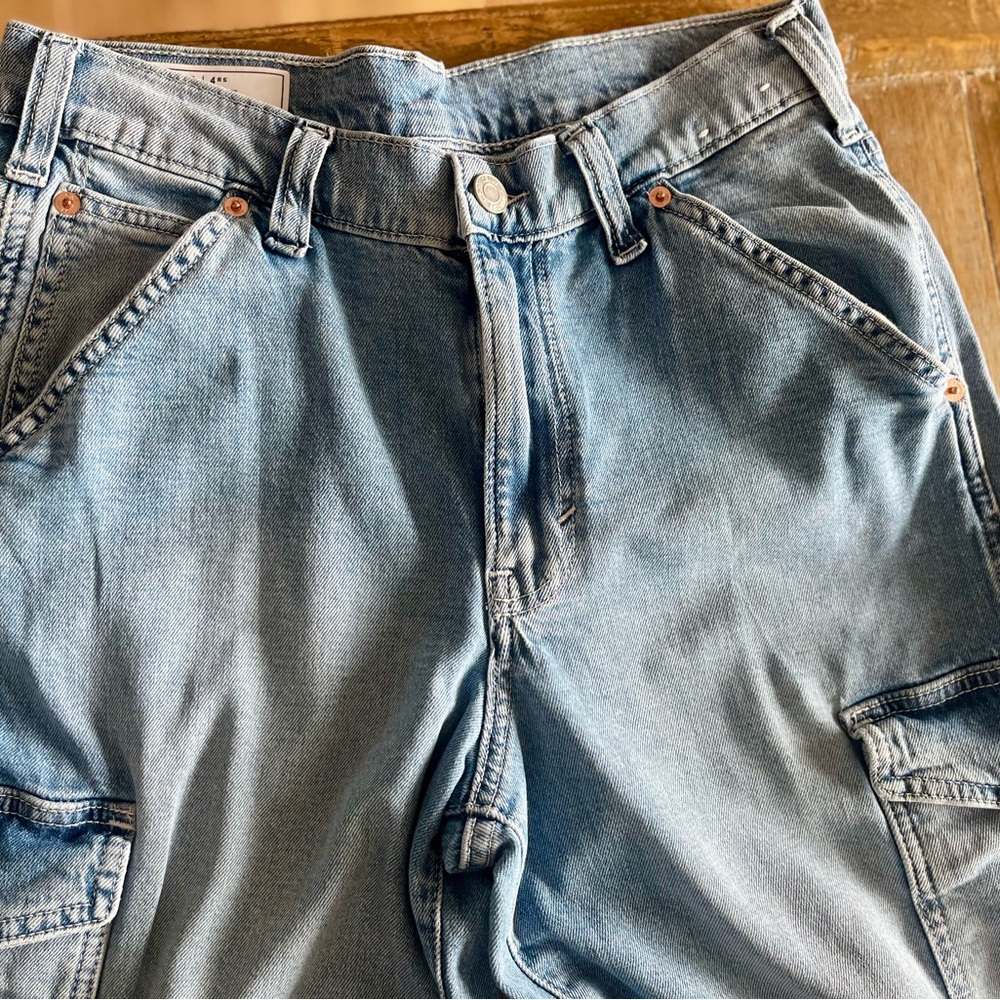 GAP Women's Mid Rise '90s Loose Cargo Jeans- US 27R - Picture 11 of 16